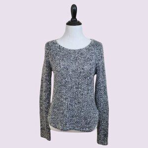 Ann Taylor Mohair Crew Neck Knit Pullover Sweater Gray Size XS X-Small Holiday